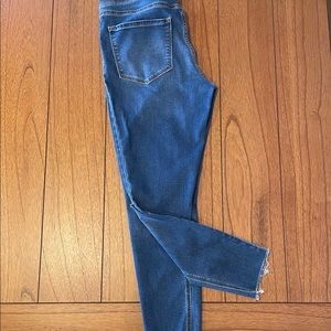 Old Navy rock star, super skinny,  distressed hem jeggings